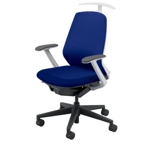 ウチダ ニンバスチェア(Nimbus) ミドルバック ブラック脚 T型肘 ジャケットハンガー付 NA-110WBTA-PAH/NA-110BBTA-PAH