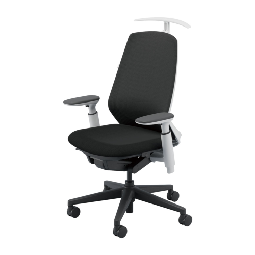 ウチダ ニンバス ハイバック アジャスタブル肘 ランバー付 ハンガー付 ウレタンキャスター NA-330WBAA-PUHL/NA-330BBAA-PUHL