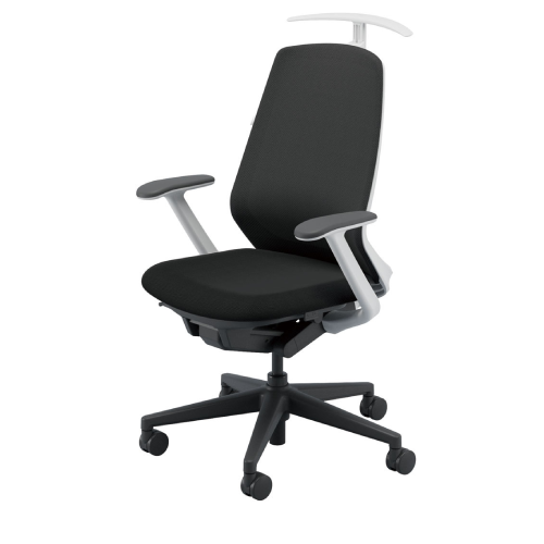 内田洋行 ニンバスチェア(Nimbus) ハイバック T型肘 ランバーサポート付 ジャケットハンガー付 ナイロンキャスター 5-373-4670