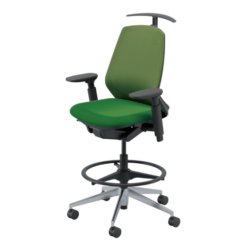 内田洋行 ニンバスチェア(Nimbus) ハイシート ミドルバック ポリッシュ脚 5-374-1834