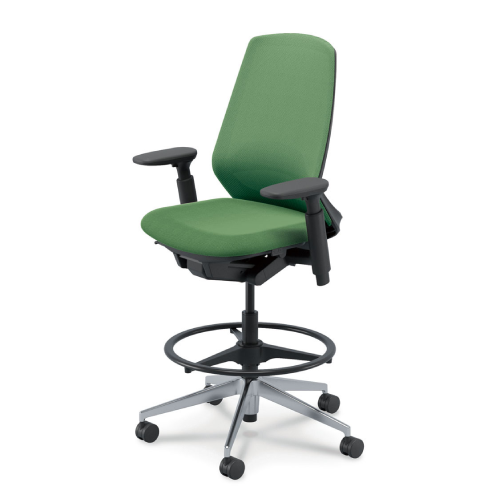 内田洋行 ニンバスチェア(Nimbus) ハイシート ミドルバック ポリッシュ脚 5-374-285F