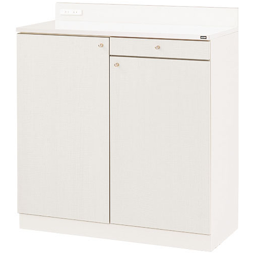 ウチダ 木製ビジネスキッチン MK型 ロータイプ W900×D440×H995mm MK2-33SAW 5-861-0102