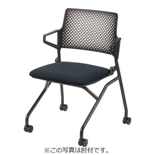 ウチダ FM-345チェア DEO FACTOR Antivirus  ネスティング脚 ブラック脚 A4メモ台 FM-345 BBT4 DF/6-113-218