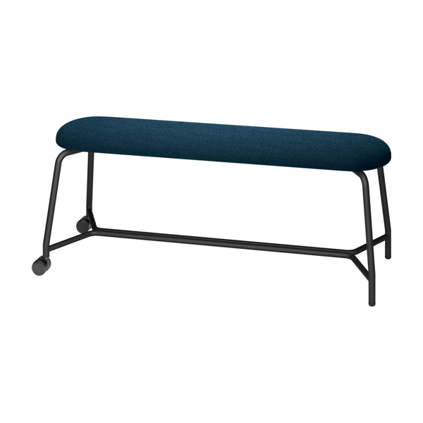 内田洋行 プラー(Puller)シリーズ ベンチ 片側キャスタータイプ ベンチ布張Cベンチ ベンチ布張C テーブル付 6-113-5504