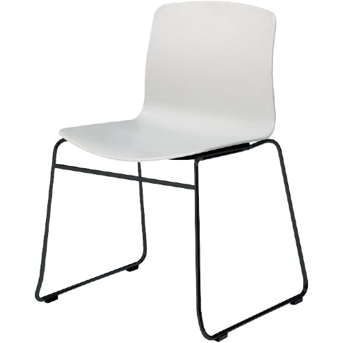 ウチダ ミーティングチェア ricco(リッコ) ループ脚 塗装仕上げ 背・座ヌード RIC-100N 6-114-1000