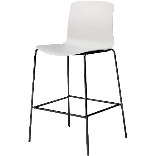 ウチダ ミーティングチェア ricco(リッコ) 4本脚 ハイタイプ 塗装仕上げ 背・座ヌード RIC-300N 6-114-1300