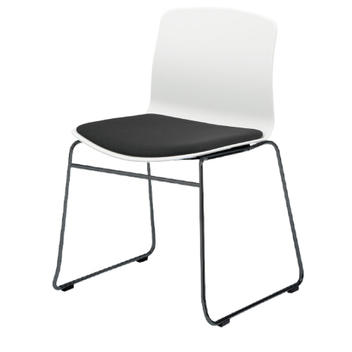 内田洋行 ミーティングチェア ricco-N(リッコ-エヌ) ループ脚 塗装仕上げ 座パッド RIC-100NP 6-115-30