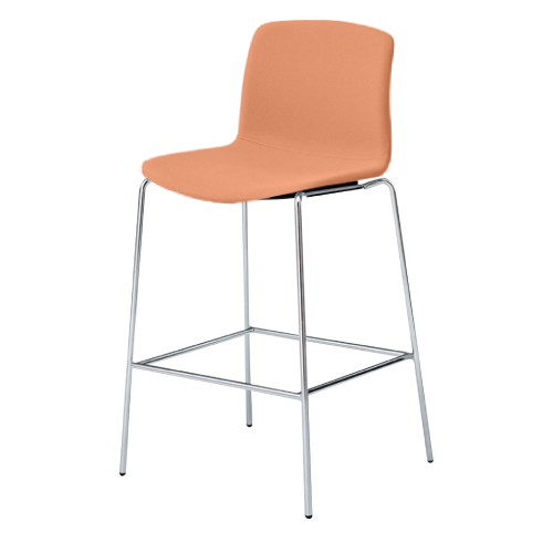 内田洋行 ミーティングチェア ricco-N リッコ-エヌ 4本脚 ハイ メッキ仕上げ 張りぐるみ RIC-350NC 6-115-63