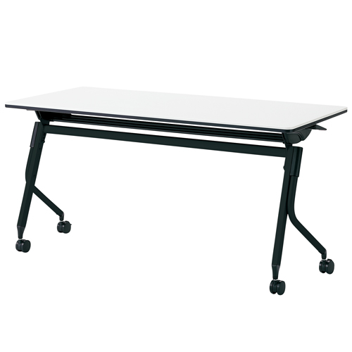 プラス リネロ2 フォールディングテーブル ブラック脚 幕板無し 棚付 LD-520 605-863/605-864/687-233