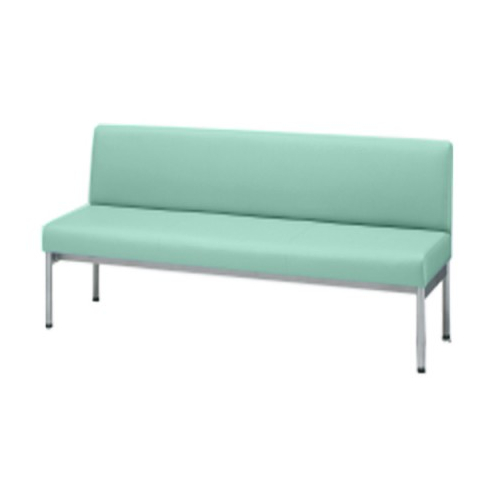 プラス ロビーチェア LS-100リーズ ビニールレザー張り 背付 W1200×D560×H700 LS-112 65-288