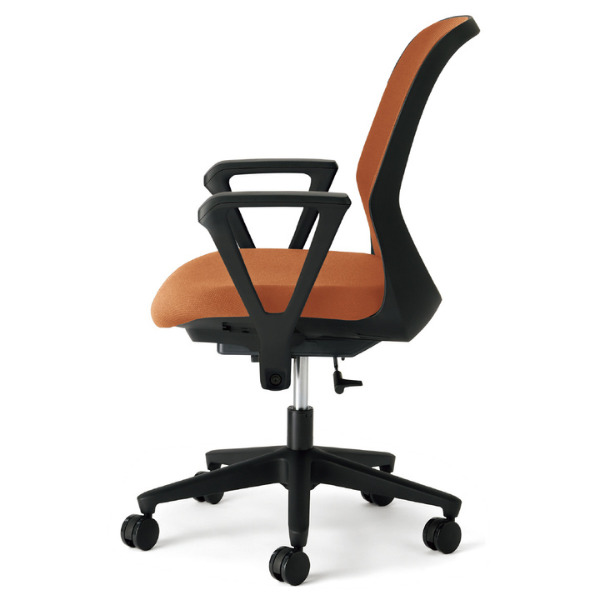 プラス フィータ2チェア ループ肘 ブラックフレーム 樹脂脚 KB-FT60MKL