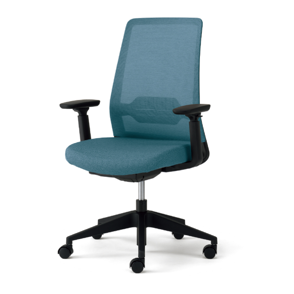 プラス ディーピーシー5チェア (DP-C5) メッシュチェア アジャスト肘 KD-DPC5-60MKL 667-909