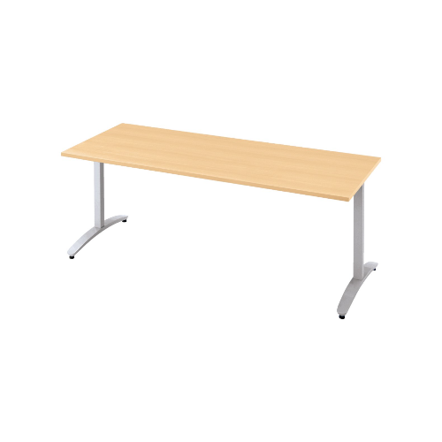 プラス ロンナ(ronna) 標準天板 T字脚 長方形 配線口なし ミーティングテーブル W1200×D900×H720 NN-1209TAR