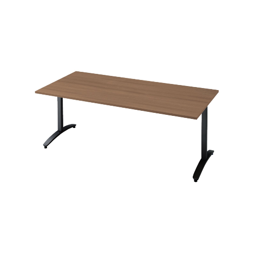 プラス ロンナ(ronna) 標準天板 T字脚 長方形 配線口なし ミーティングテーブル W1800×D900×H720 NN-1809TAR