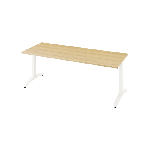 プラス ロンナ(ronna) 標準天板 T字脚 長方形 配線口なし ミーティングテーブル W1200×D750×H720 NN-1207TAR