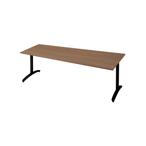 プラス ロンナ(ronna) 標準天板 T字脚 長台形 配線口なし ミーティングテーブル W2100×D1000×H720 NN-2110TAD