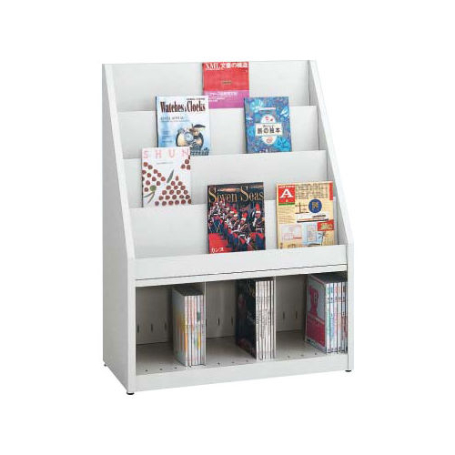 オカムラ 雑誌架 傾斜タイプ W900×D450×H1140 6801GZ-ZA75