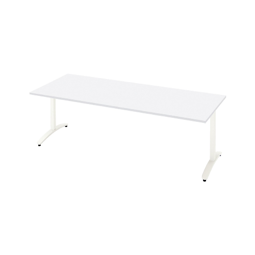 プラス ロンナ(ronna) 抗ウイルス天板 T字脚 長方形 配線口なし ミーティングテーブル W1500×D900×H720 NN-1509TARV