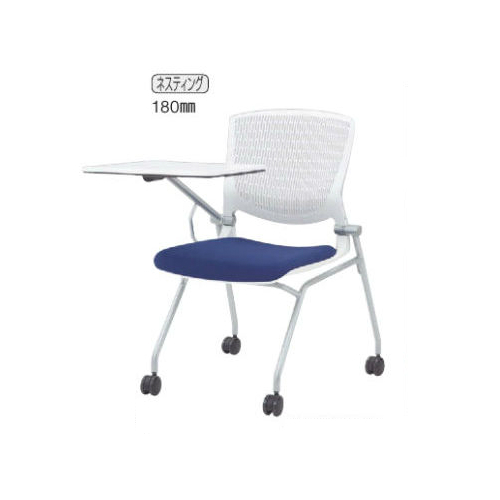 オカムラ ミーティングチェア グラータチェア 大型タブレット付タイプ 背パッドなし 8142TT-F/8142RT-F/8142QT-F