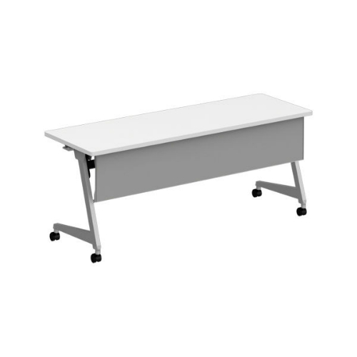 オカムラ フラプターL サイドフォールディングテーブル 棚板なし 幕板付 81F2AB-MG99/81F2AB-MK37