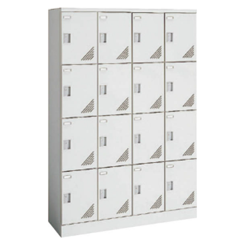 オカムラ シューズロッカー 扉付 窓なし 4列4段 16人用  錠なし W1200×D400×H1790mm 9346MF-Z13