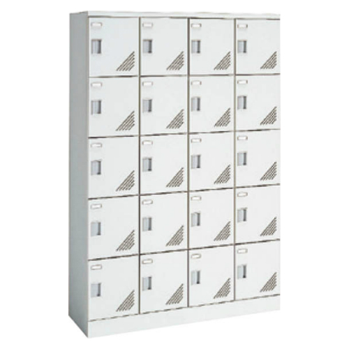 オカムラ シューズロッカー 扉付 窓なし 4列5段 20人用  錠なし W1200×D400×H1790mm 9346VF-Z13
