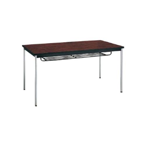 コクヨ ミーティング用テーブル 棚付き 丸脚メッキ BT-S312