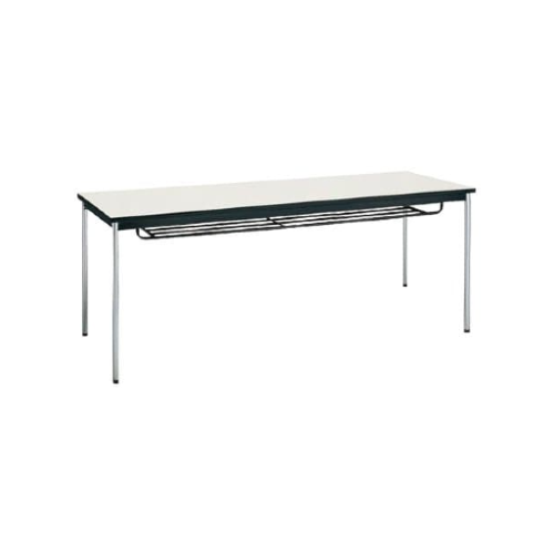 コクヨ ミーティング用テーブル 棚付き 丸脚メッキ BT-S314