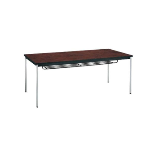 コクヨ ミーティング用テーブル 棚付き 丸脚メッキ BT-S315