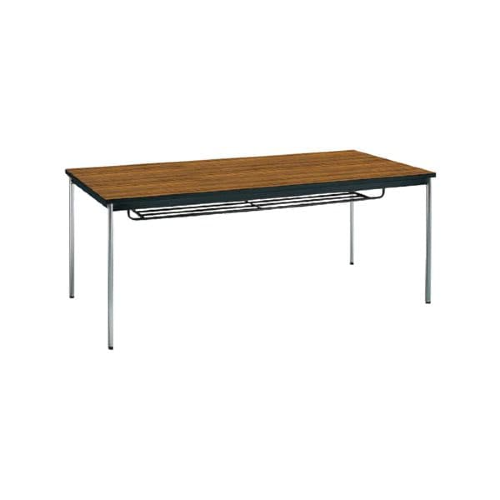 コクヨ ミーティング用テーブル 棚付き 丸脚ステンレス BT-S415