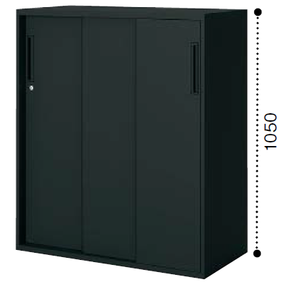 コクヨ エディア ブラックタイプ H1050タイプ 3枚引き違い戸 下置き ベース必要 BWU-HD359F6
