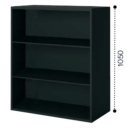 コクヨ エディア ブラックタイプ H1050タイプ オープン 上/下置き共用 ベース必要 BWU-K59F6