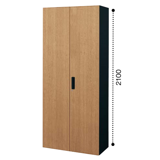 コクヨ エディア 両開き扉 下置き書庫 木目タイプ 本体色ブラック BWU-S88SE6CDP2/BWU-S88SE6CDG5