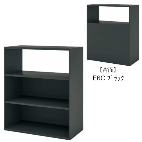 コクヨ エディア フリーパネル 3段 ブラック 中下段 ブラック(塗装) BWU-WKAB59E6C