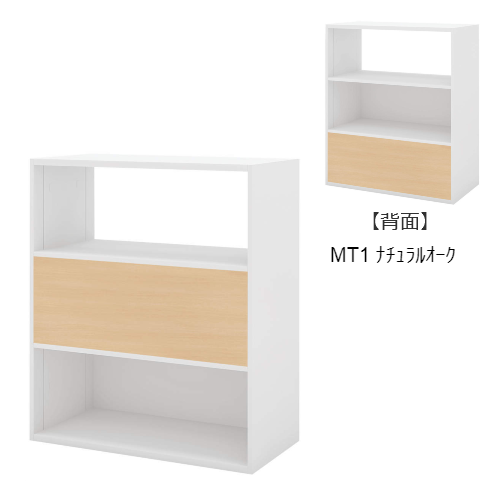 コクヨ エディア フリーパネル 3段 ホワイト 中下段両面パネル 木目 BWU-WKAE59SAW