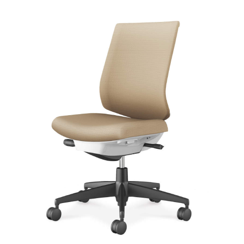 コクヨ ウィザード4チェア ローバック 肘なし 樹脂脚(ブラック) 布張り C06-B102CW/C06-B102CU