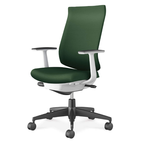 コクヨ ウィザード4チェア ハイバック T型肘 樹脂脚(ブラック) 布張り C06-B212CW/C06-B212CU