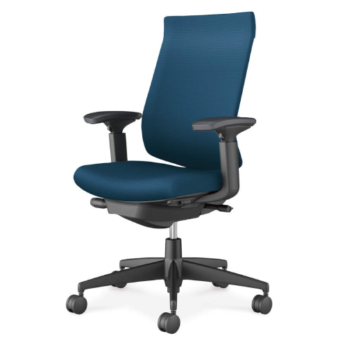 コクヨ ウィザード4チェア ハイバック 可動肘 樹脂脚(ブラック) 布張り C06-B232CW/C06-B232CU-