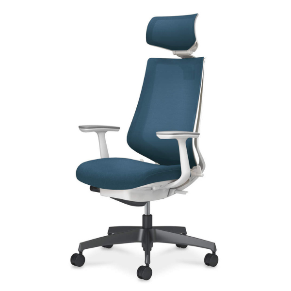 コクヨ デュオラ2チェア ヘッドレスト付きタイプ T型肘 ランバーサポートなし 樹脂脚 ブラック C08-B310MW/C08-B310MU