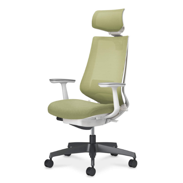 コクヨ デュオラ2チェア ヘッドレスト付きタイプ T型肘 ランバーサポート付き 樹脂脚 ブラック  C08-B312MW/C08-B312MU