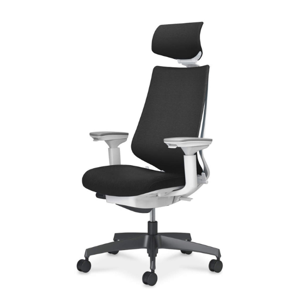 コクヨ　デュオラ2チェア クッションタイプ 樹脂脚 ヘッドレスト付きタイプ 可動肘 C08-B330CW/C08-B330CU