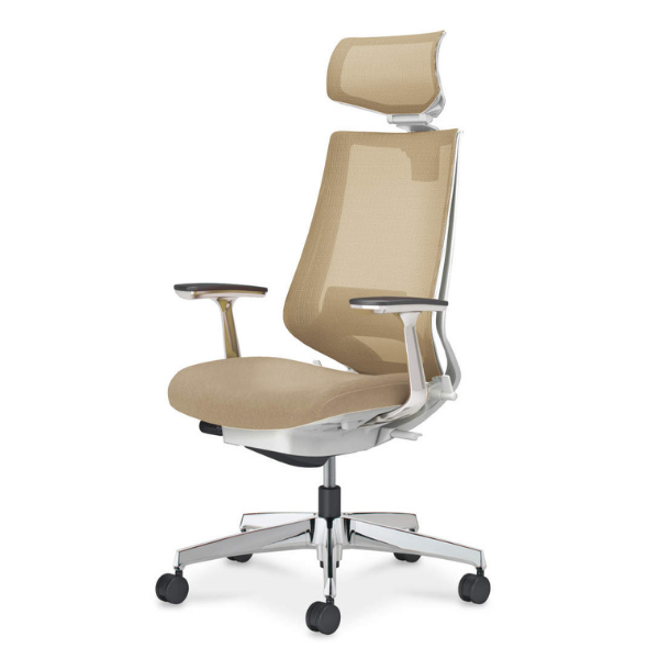 コクヨ デュオラ2チェア ヘッドレスト付きタイプ アルミ肘 ランバーサポート付き C08-P322MW/C08-P322MU