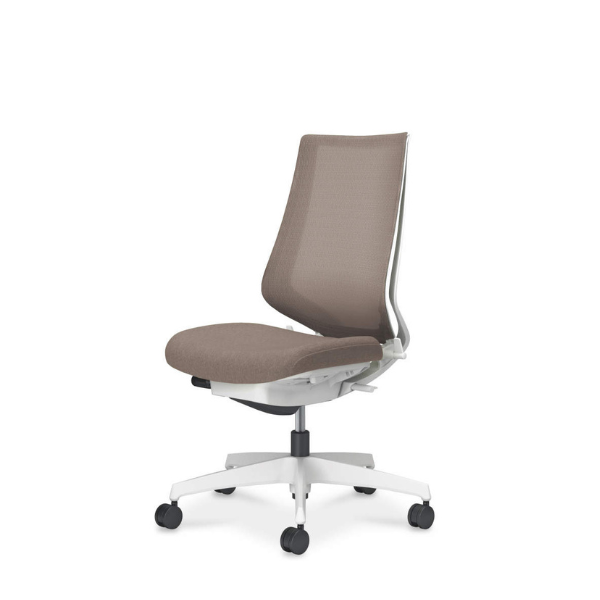 コクヨ デュオラ2チェア ハイバック 肘なし ランバーサポートなし 樹脂脚 ホワイト C08-W200MW-W