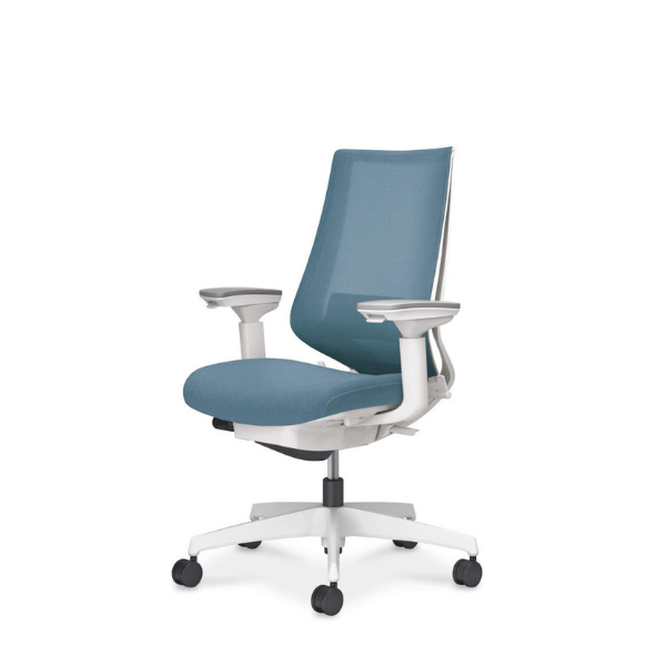 コクヨ デュオラ2チェア ハイバック 可動肘 ランバーサポート付き 樹脂脚 ホワイト C08-W232MW-W