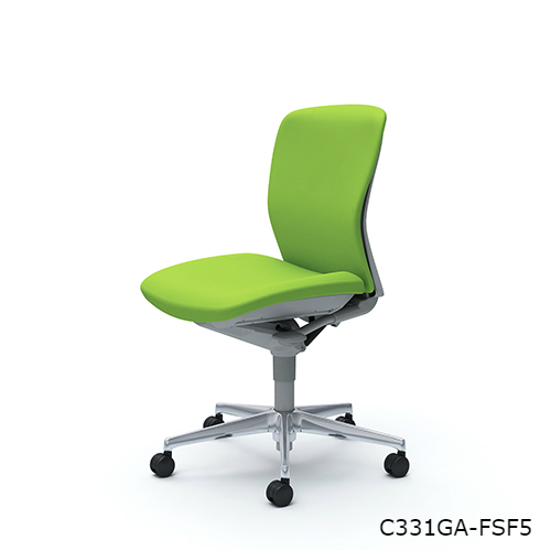 オカムラ スラートチェア(sulato) ローバック 肘なし アルミ脚 ナイロンキャスター  C331WA-FS/C331ZA-FS/C331GA-FS