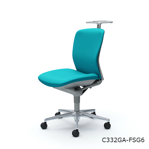 オカムラ スラートチェア(sulato) ローバック 肘なし ハンガー付 アルミ脚 ナイロンキャスター  C332WA-FS/C332ZA-FS/C332GA-FS