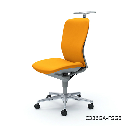 オカムラ スラートチェア(sulato) ハイバック 肘なし ハンガー付 アルミ脚 ナイロンキャスター C336WA-FS/C336ZA-FS/C336GA-FS