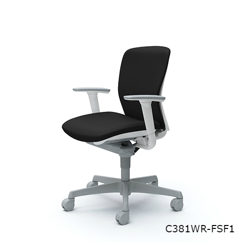 オカムラ スラートチェア ローバック アジャストアーム C381WR-FS/C381ZR-FS/C381GR-FS/C381XR-FS/C381JR-FS/C381CR-FS