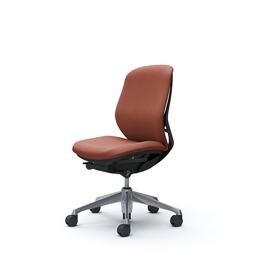 オカムラ シルフィーチェア ローバック クッション　インターロック布 肘なし アルミ脚 C633BR-FX/C633BW-FX