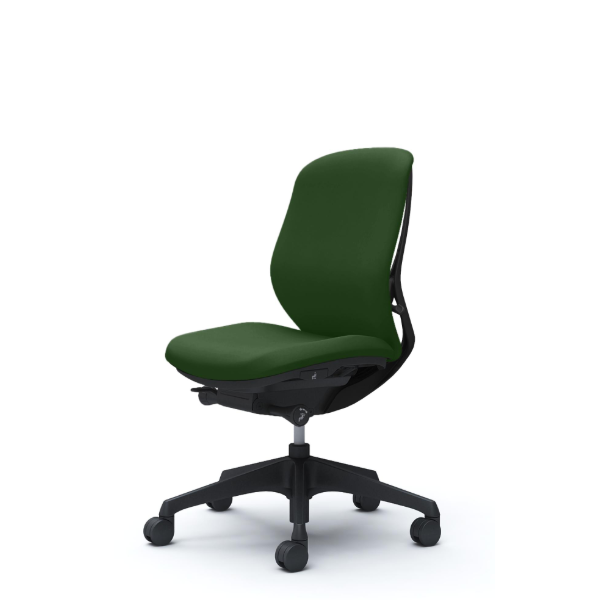 オカムラ シルフィーチェア ローバック クッション (プレーン) 肘なし 樹脂成型脚 C633XR-FSG5